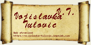 Vojislavka Tulović vizit kartica